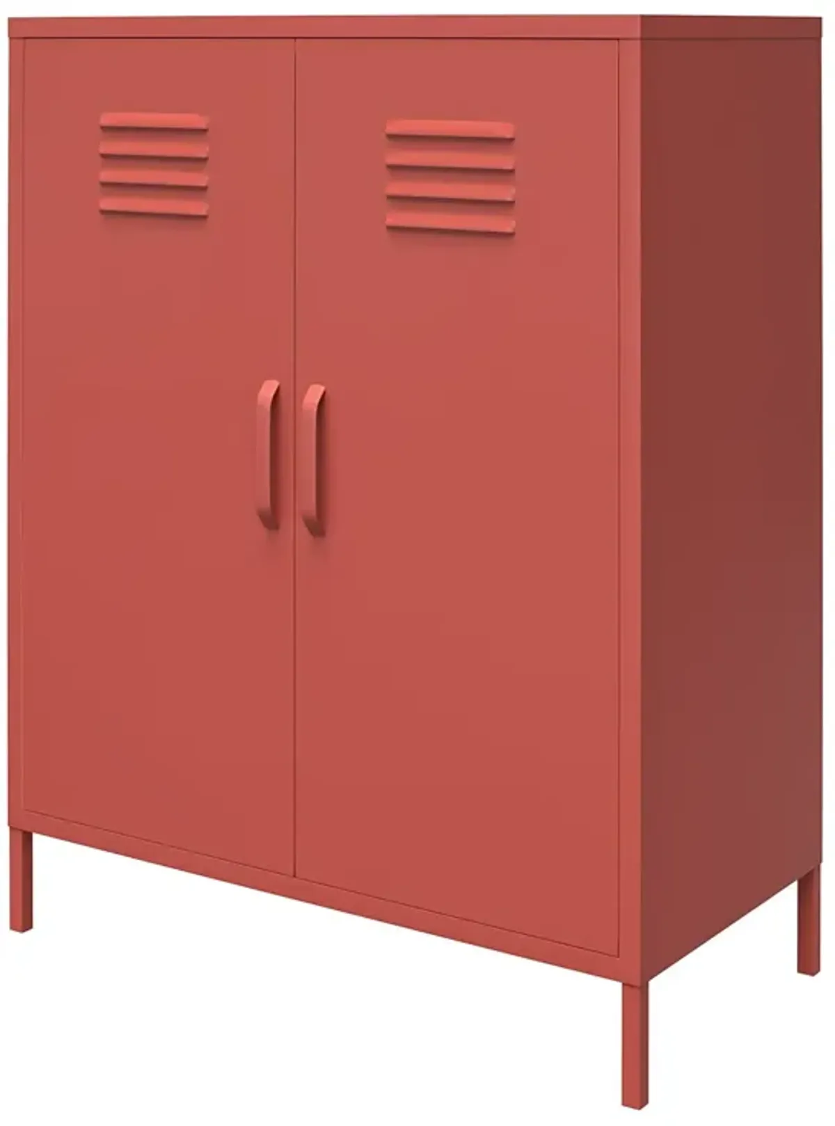 Shadwick 2 Door Metal Locker Style Accent Storage Cabinet