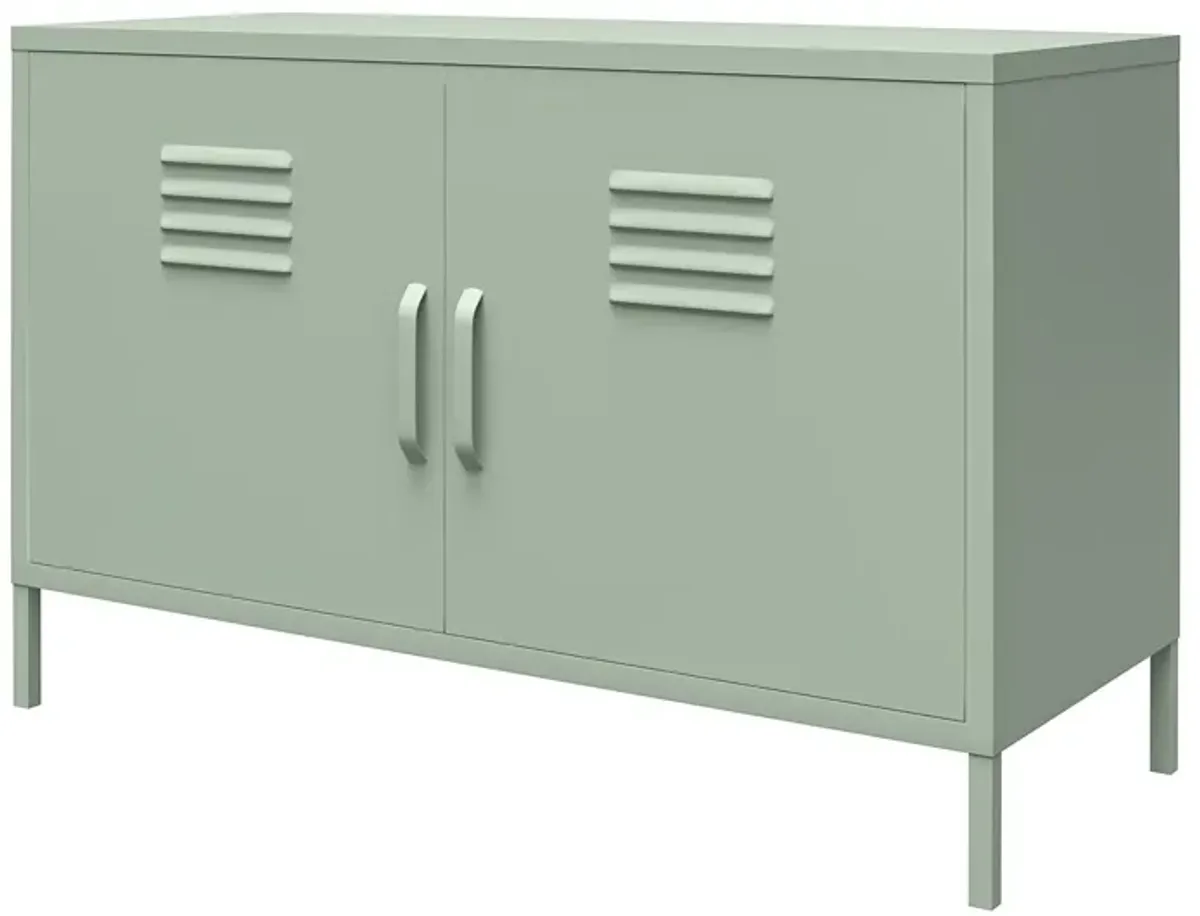 Shadwick 2 Door Wide Metal Locker Accent Storage Cabinet