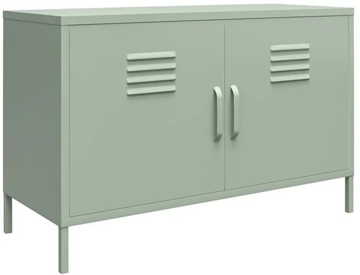 Shadwick 2 Door Wide Metal Locker Accent Storage Cabinet