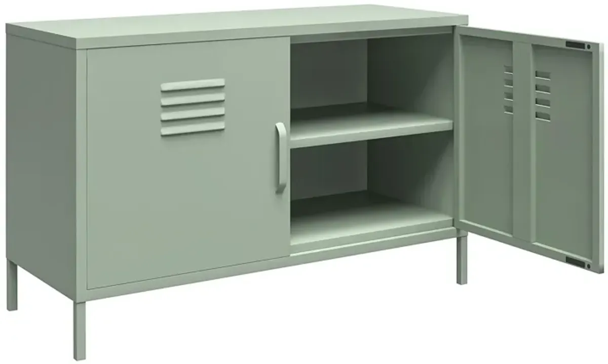 Shadwick 2 Door Wide Metal Locker Accent Storage Cabinet