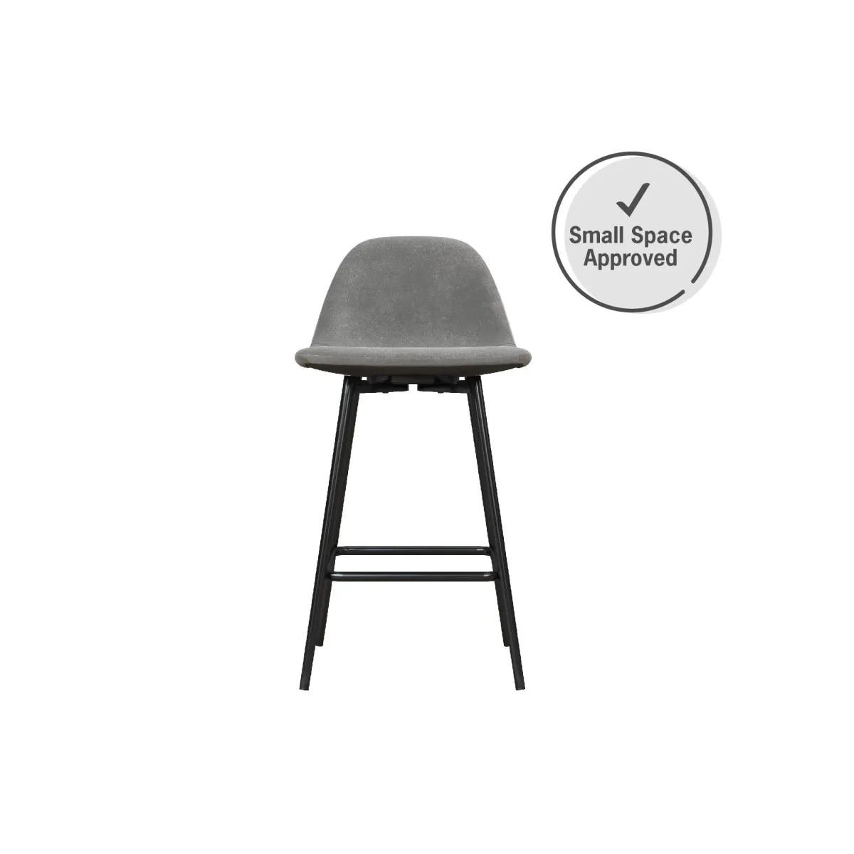 Brandon Upholstered Mid Century Modern Counter Height Bar Stool