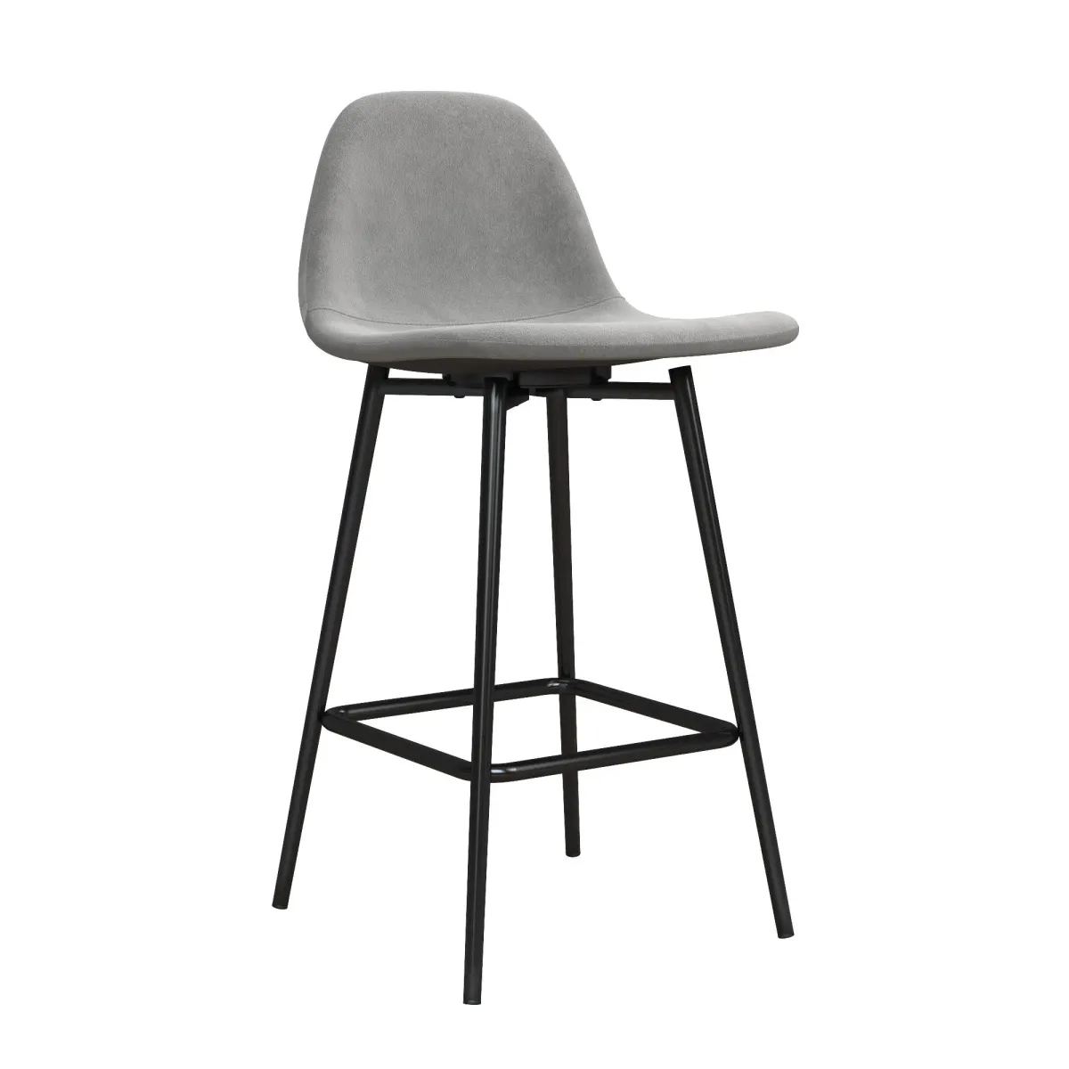 Brandon Upholstered Mid Century Modern Counter Height Bar Stool