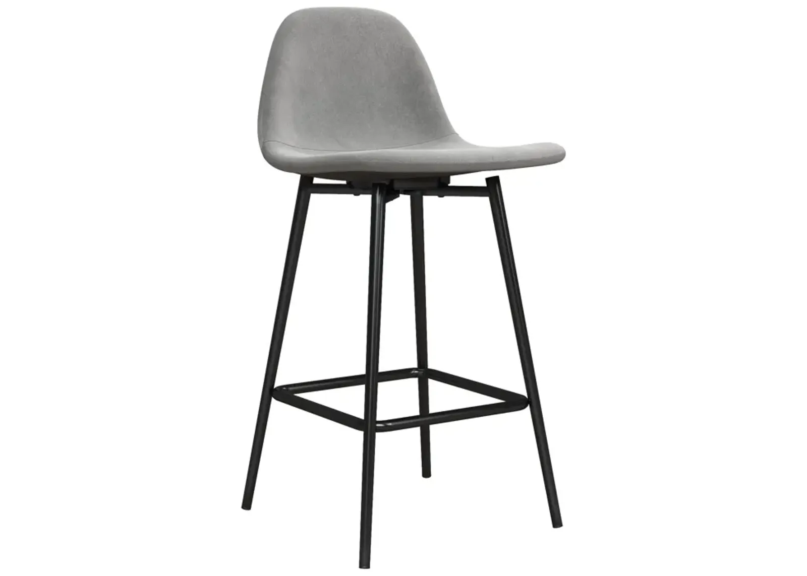 Brandon Upholstered Mid Century Modern Counter Height Bar Stool