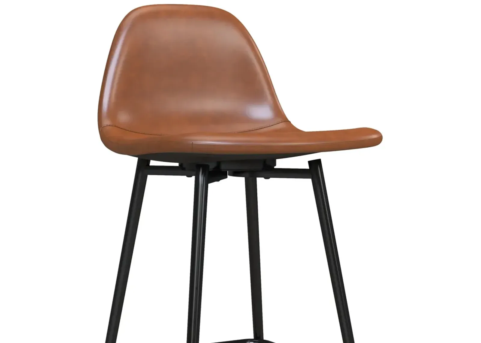 Brandon Upholstered Mid Century Modern Counter Height Bar Stool