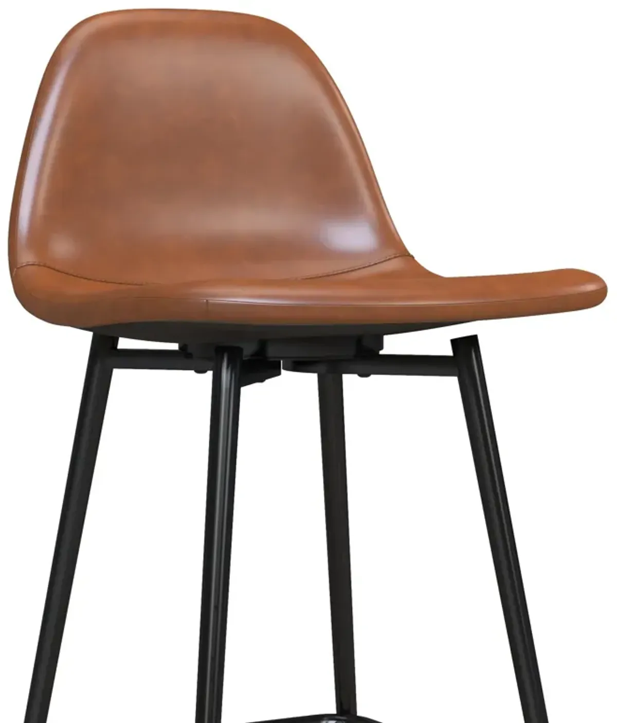 Brandon Upholstered Mid Century Modern Counter Height Bar Stool