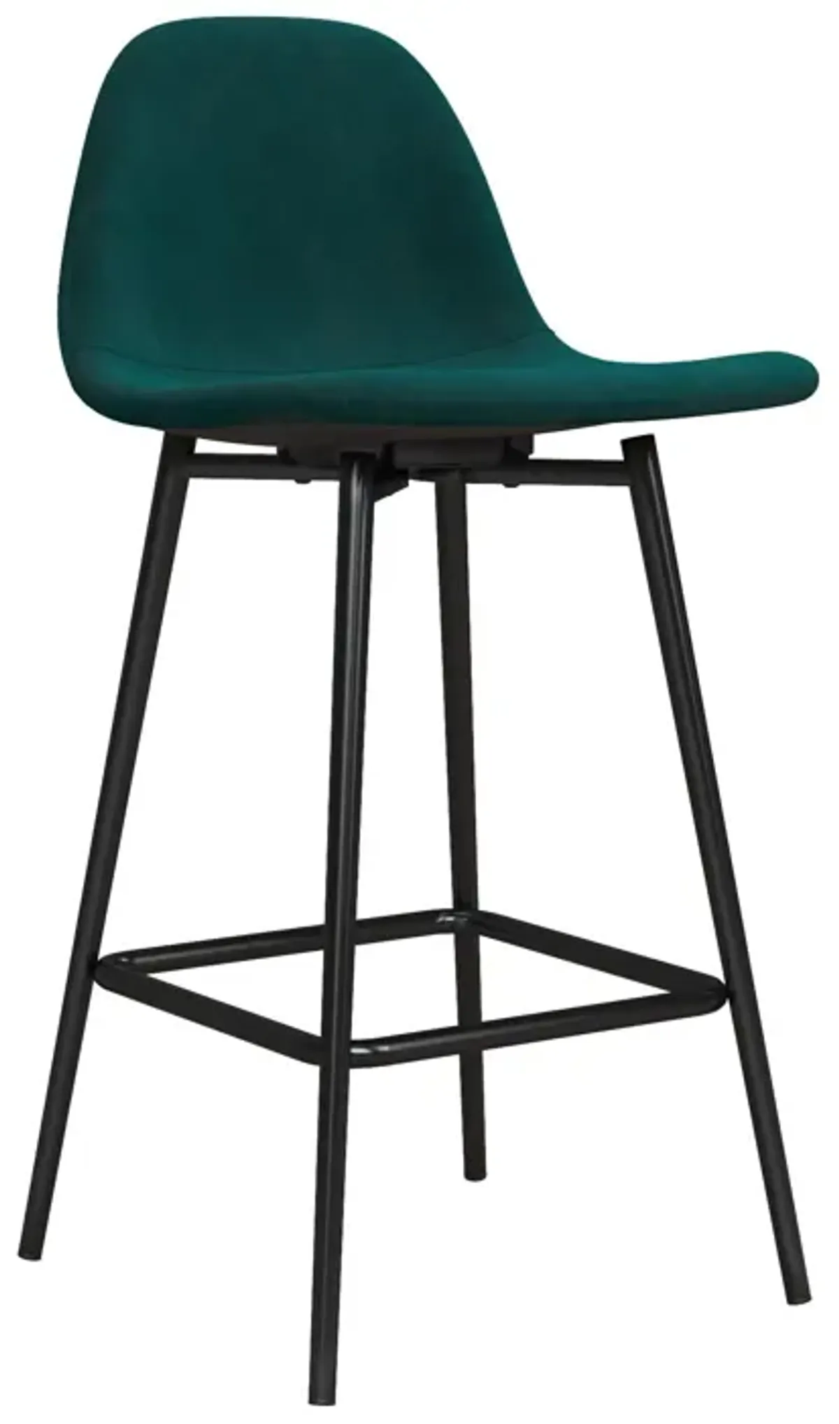 Brandon Upholstered Mid Century Modern Counter Height Bar Stool