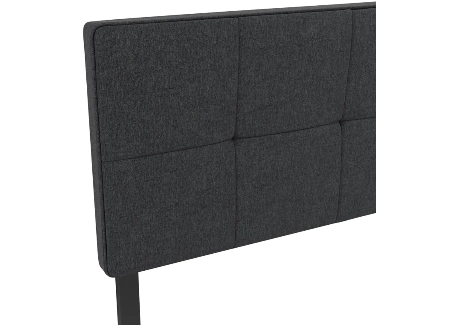 Tyler Linen Upholstered Square Tufted Headboard with Adjustable Height