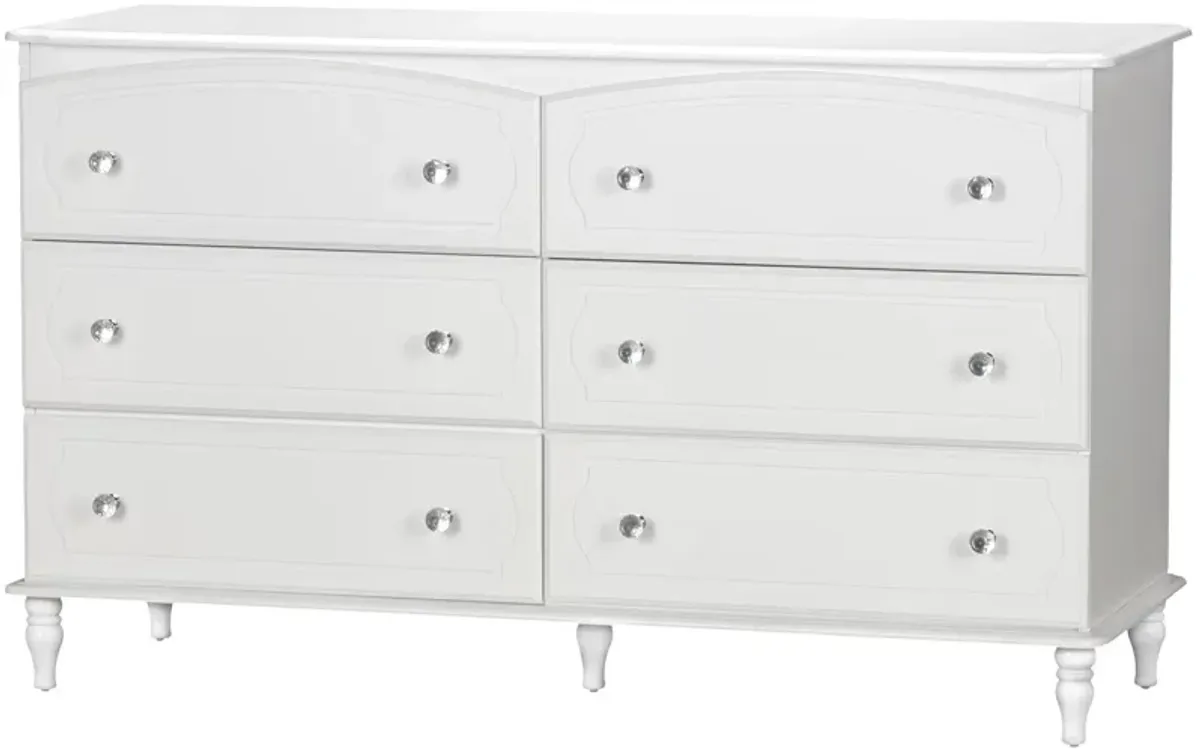 Rowan Valley Laren Kids' 6 Drawer Dresser with Wood Feet