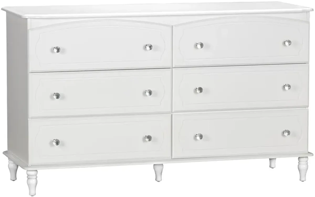 Rowan Valley Laren Kids' 6 Drawer Dresser with Wood Feet