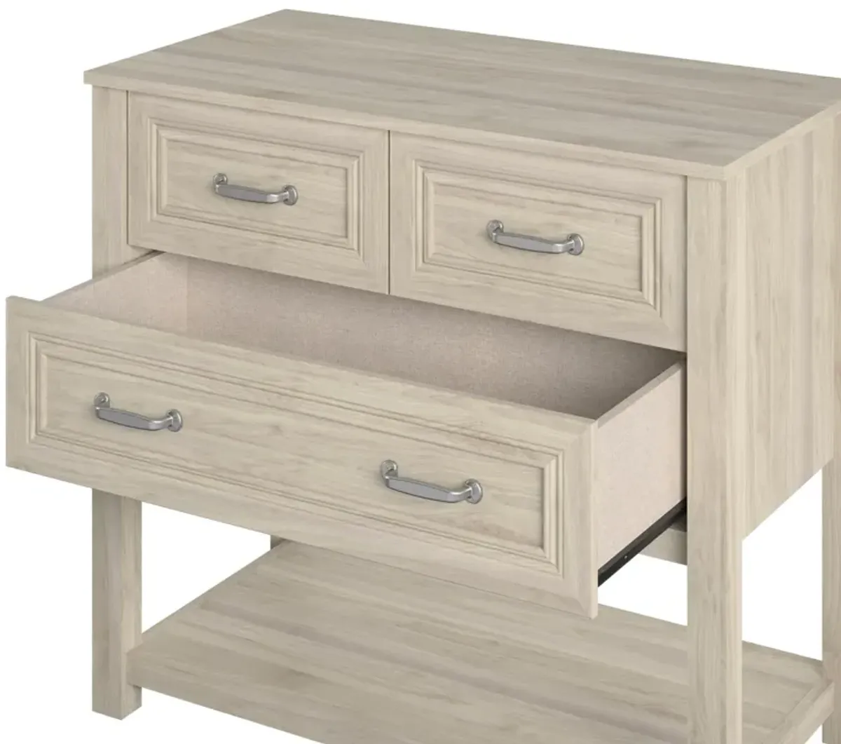 Sierra Ridge Levi Kids' 3 Drawer Dresser and Lower Shelf