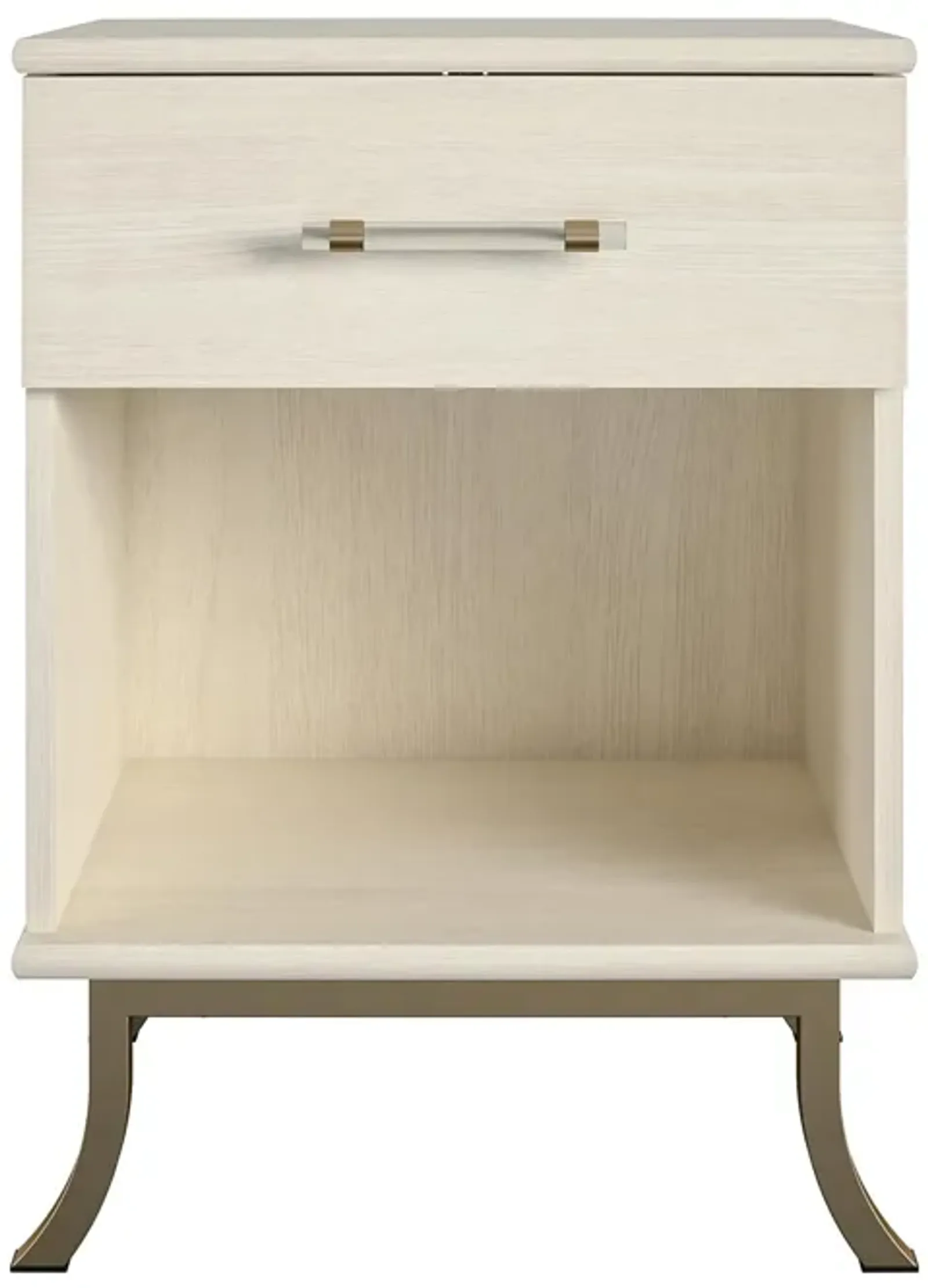 Monarch Hill Clementine White Nightstand with 1 Drawer