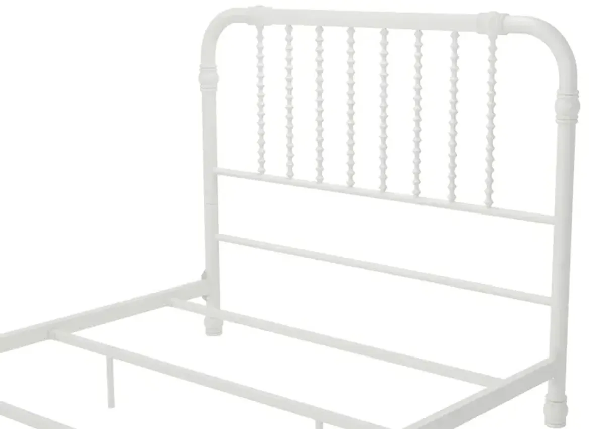 Monarch Hill Wren Metal Bed with Curved Scrollwork Design