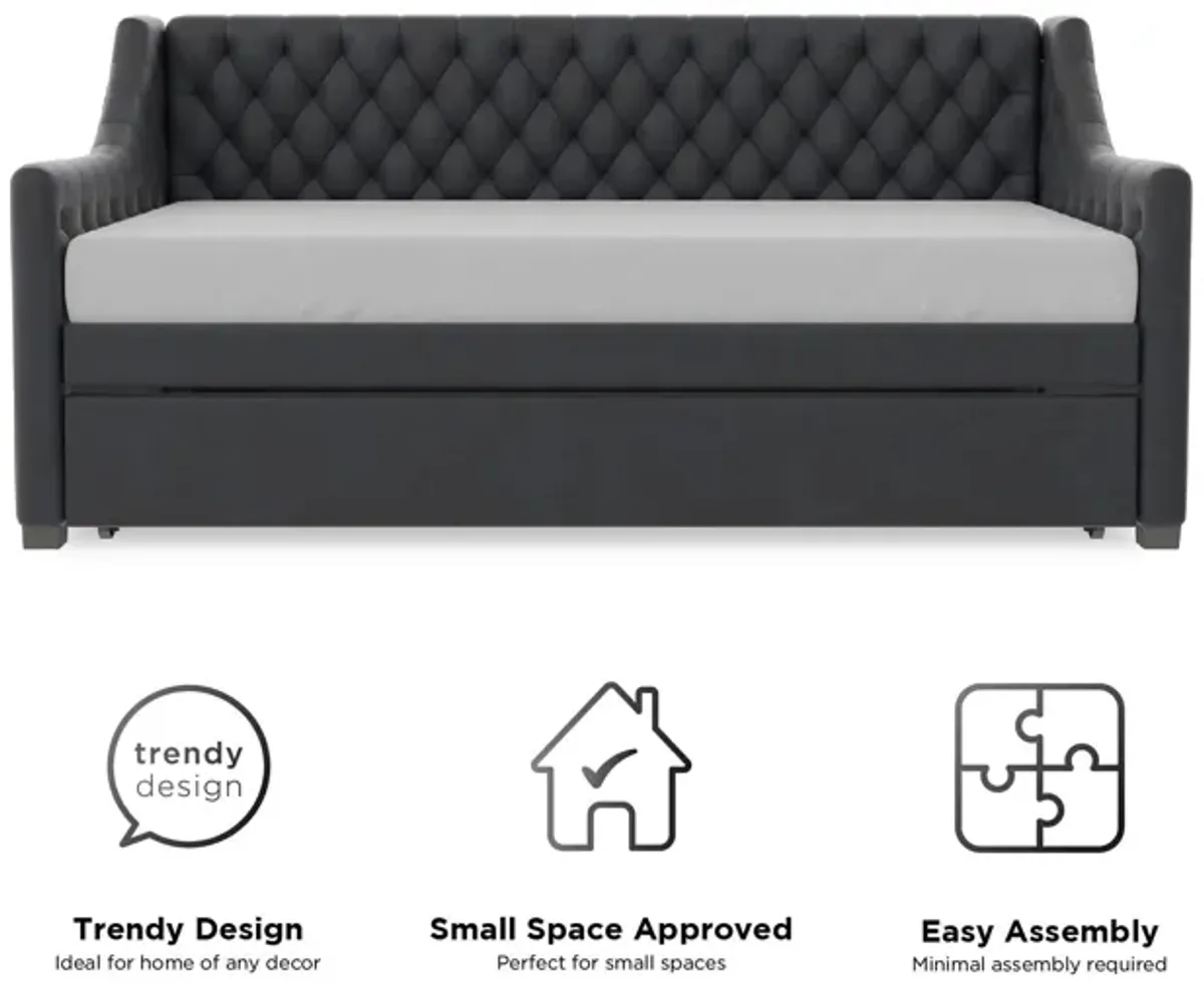 Monarch Hill Ambrosia Upholstered Daybed and Trundle Set