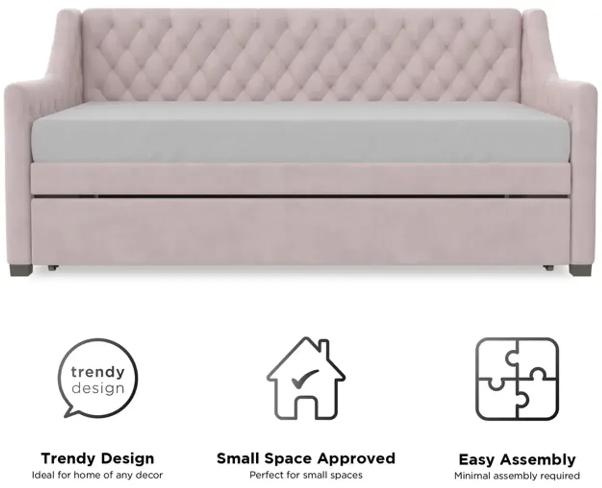 Monarch Hill Ambrosia Upholstered Daybed and Trundle Set