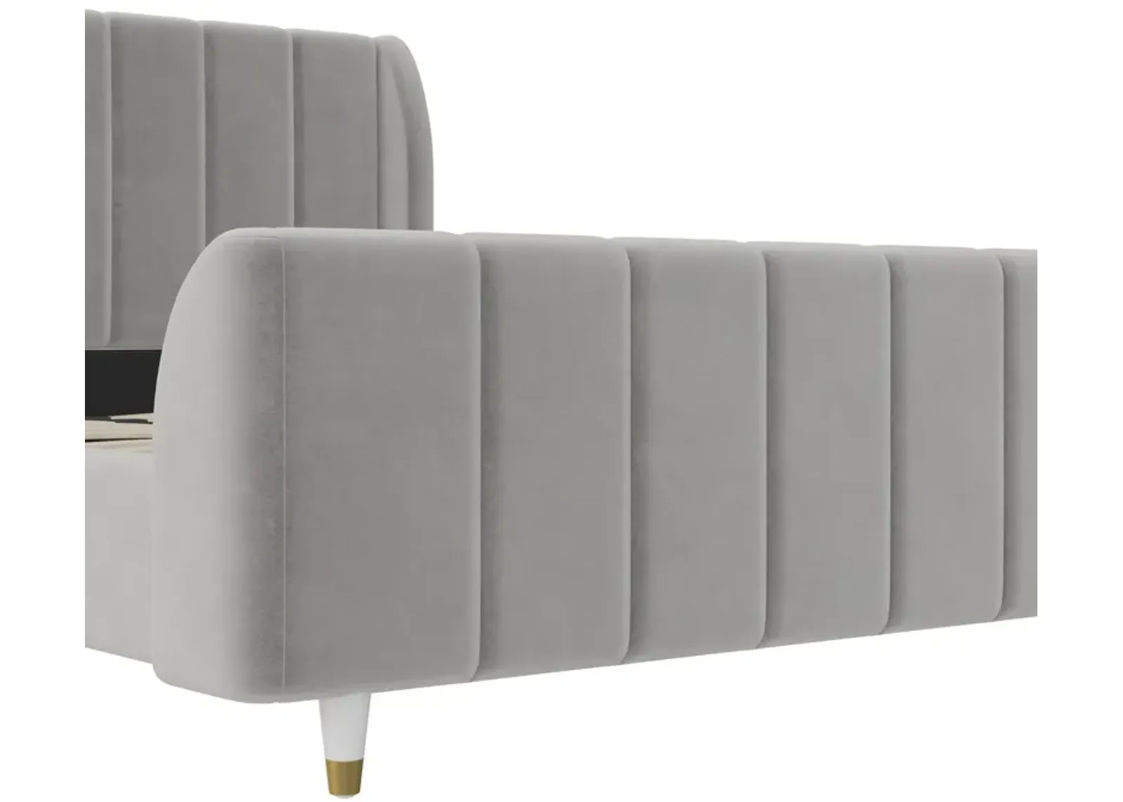 Valentina Upholstered Bed with Channel Tufting