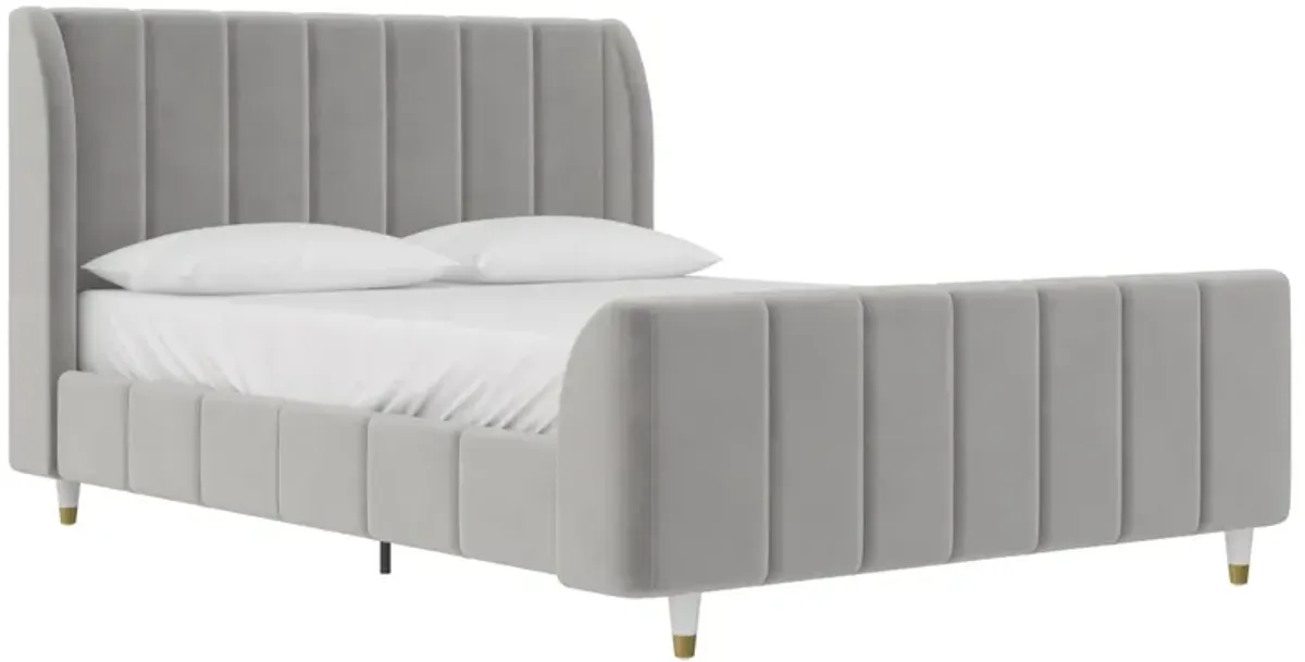 Valentina Upholstered Bed with Channel Tufting