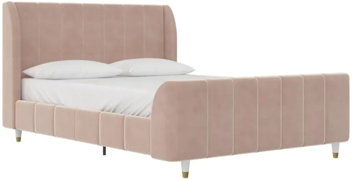 Valentina Upholstered Bed with Channel Tufting
