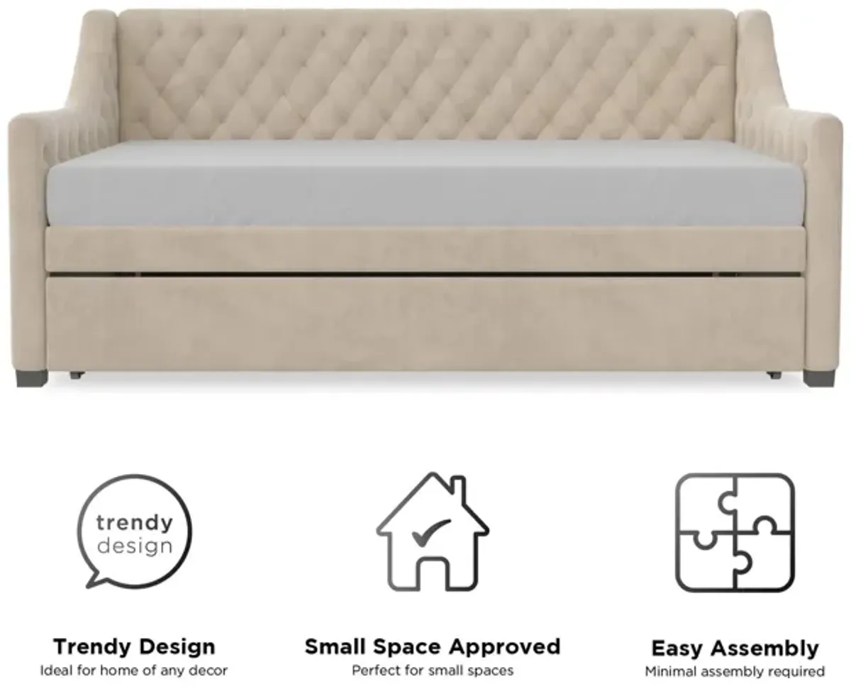 Monarch Hill Ambrosia Upholstered Daybed and Trundle Set