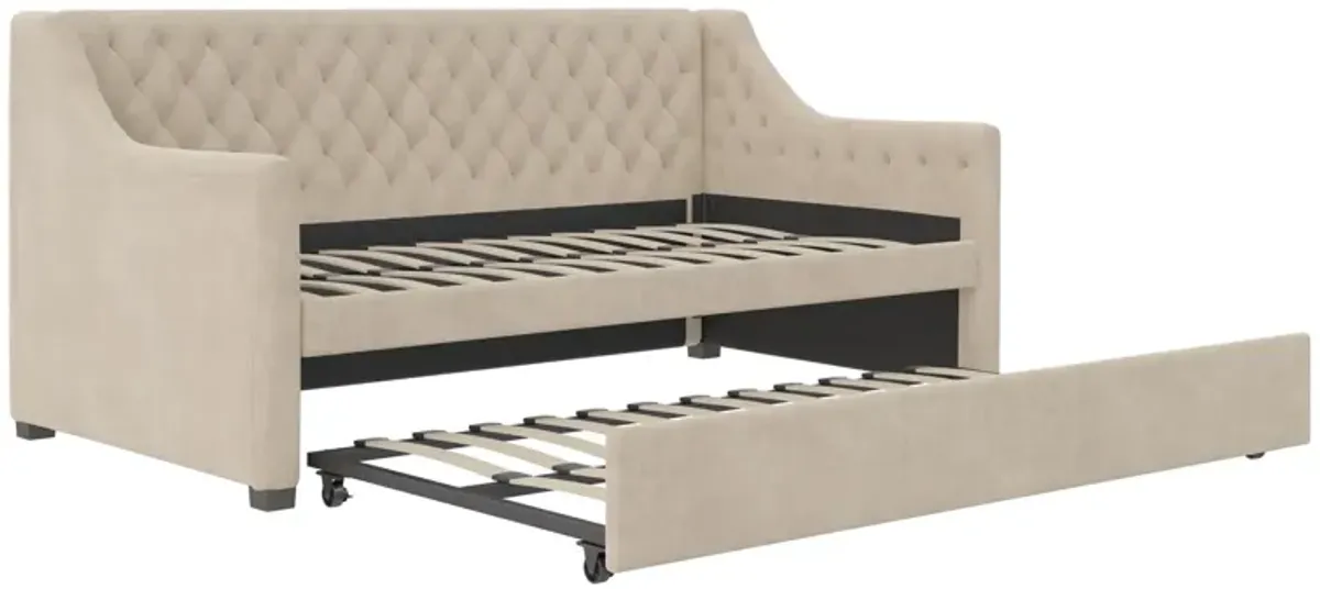 Monarch Hill Ambrosia Upholstered Daybed and Trundle Set