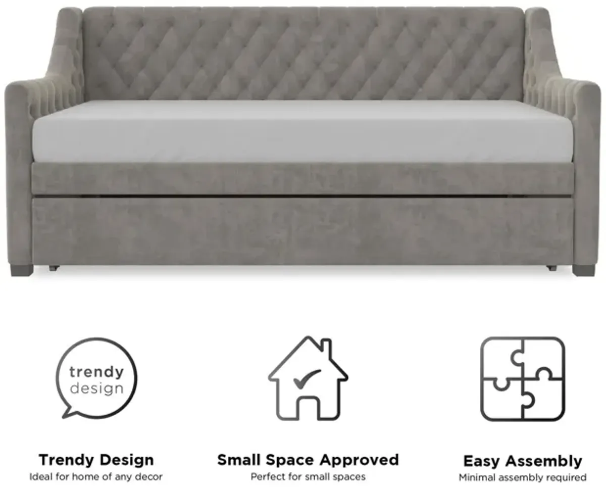 Monarch Hill Ambrosia Upholstered Daybed and Trundle Set