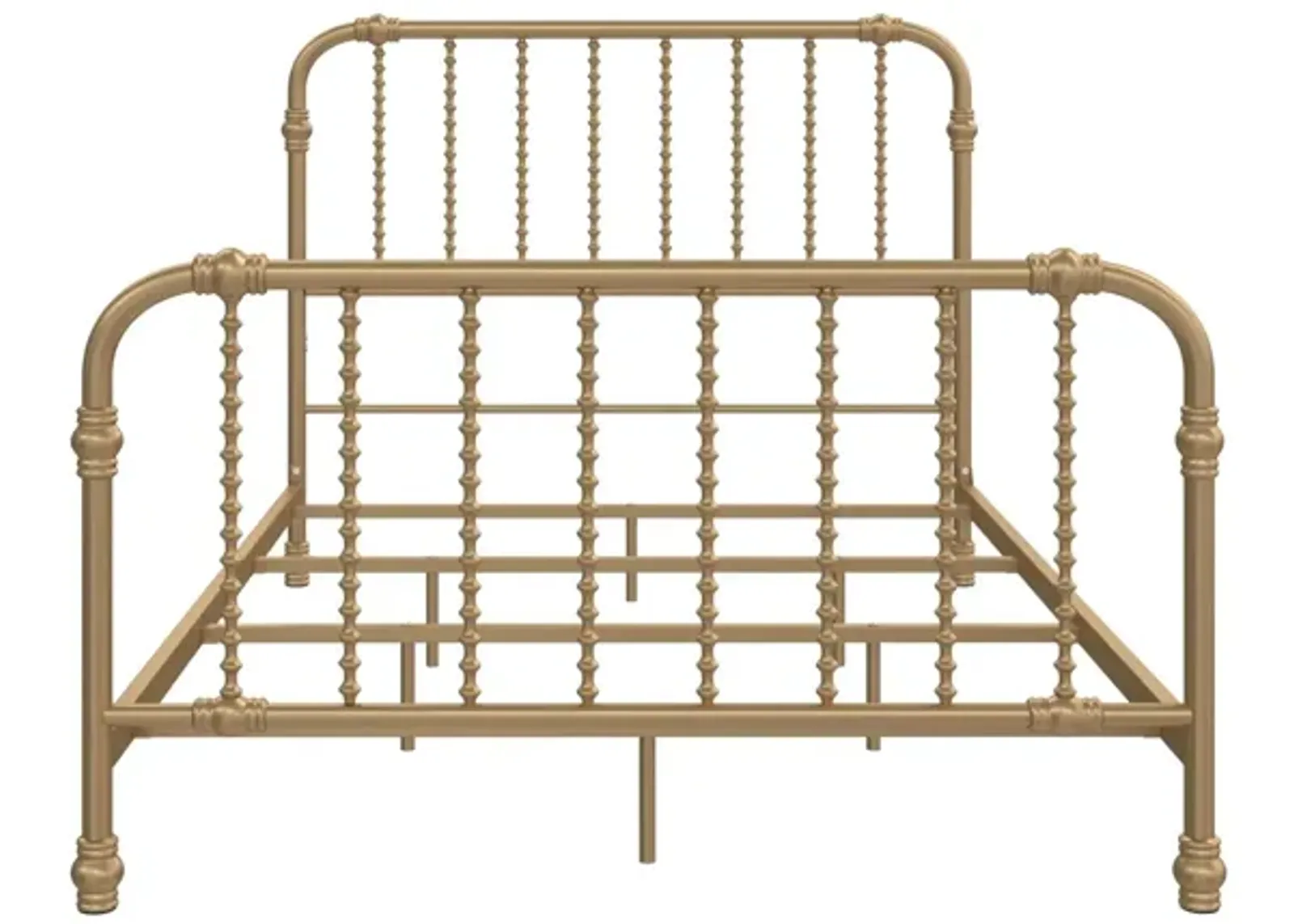 Monarch Hill Wren Metal Bed with Curved Scrollwork Design