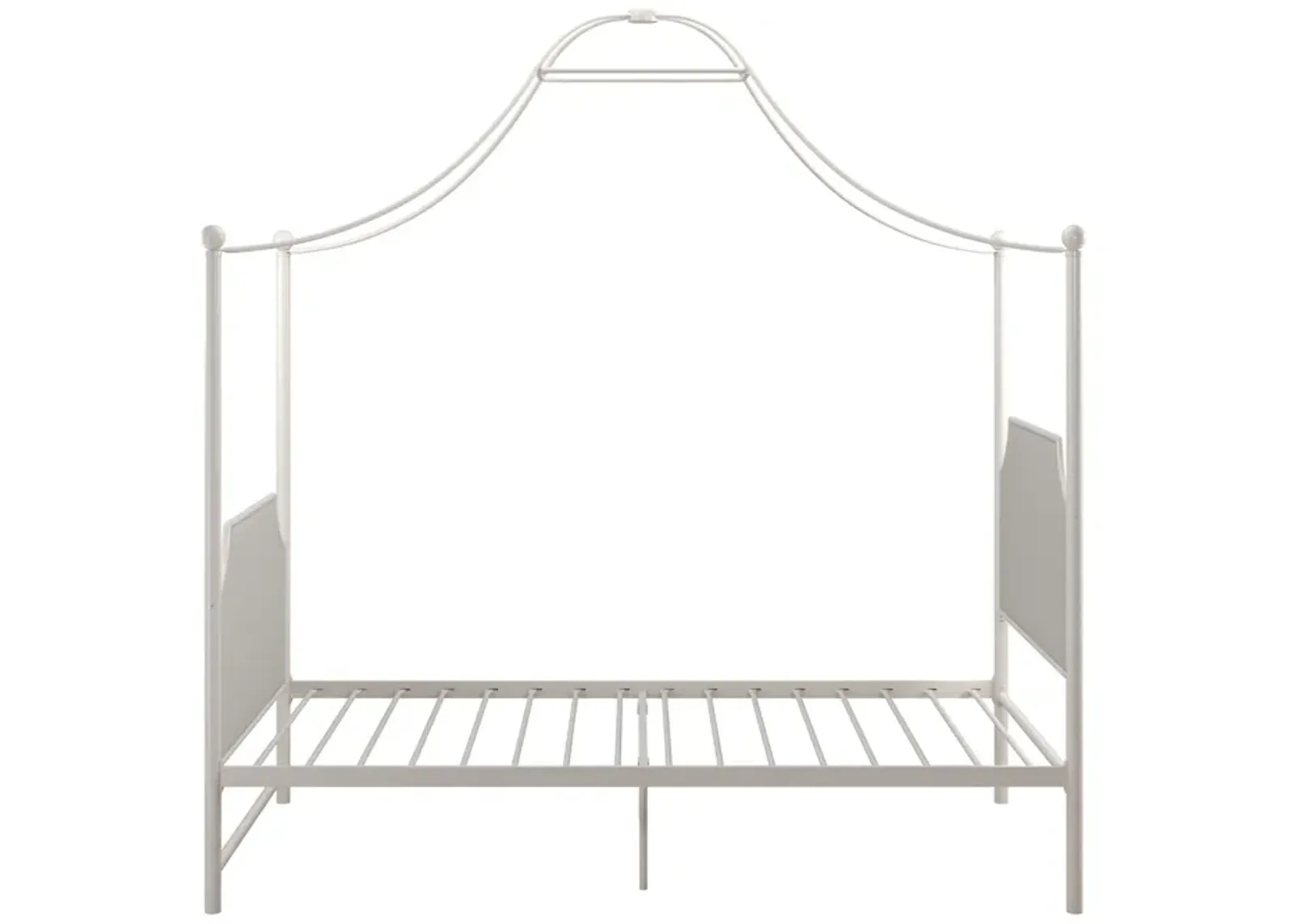 Monarch Hill Clementine Canopy Bed with Linen Headboard and Footboard