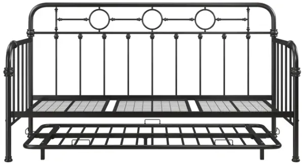 Willow Vintage Industrial Metal Daybed and Trundle Set