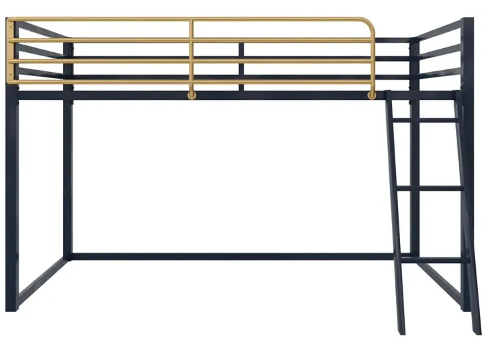 Monarch Hill Haven Metal Junior Loft Bed with Angled Ladder