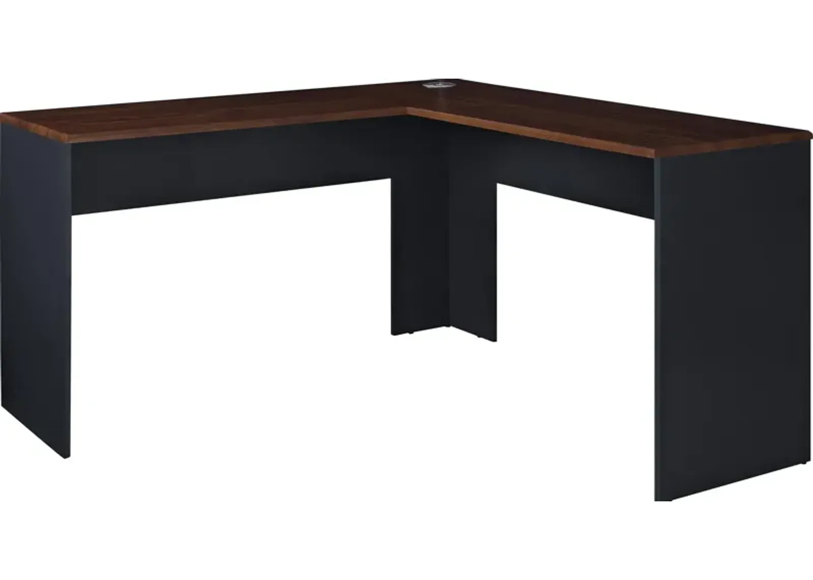 Amara L-Shaped Desk with Wire Management Grommet