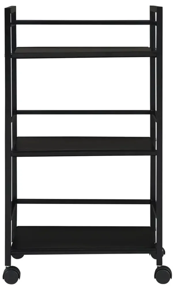 Marshall 3 Shelf Industrial Metal Rolling Utility Cart