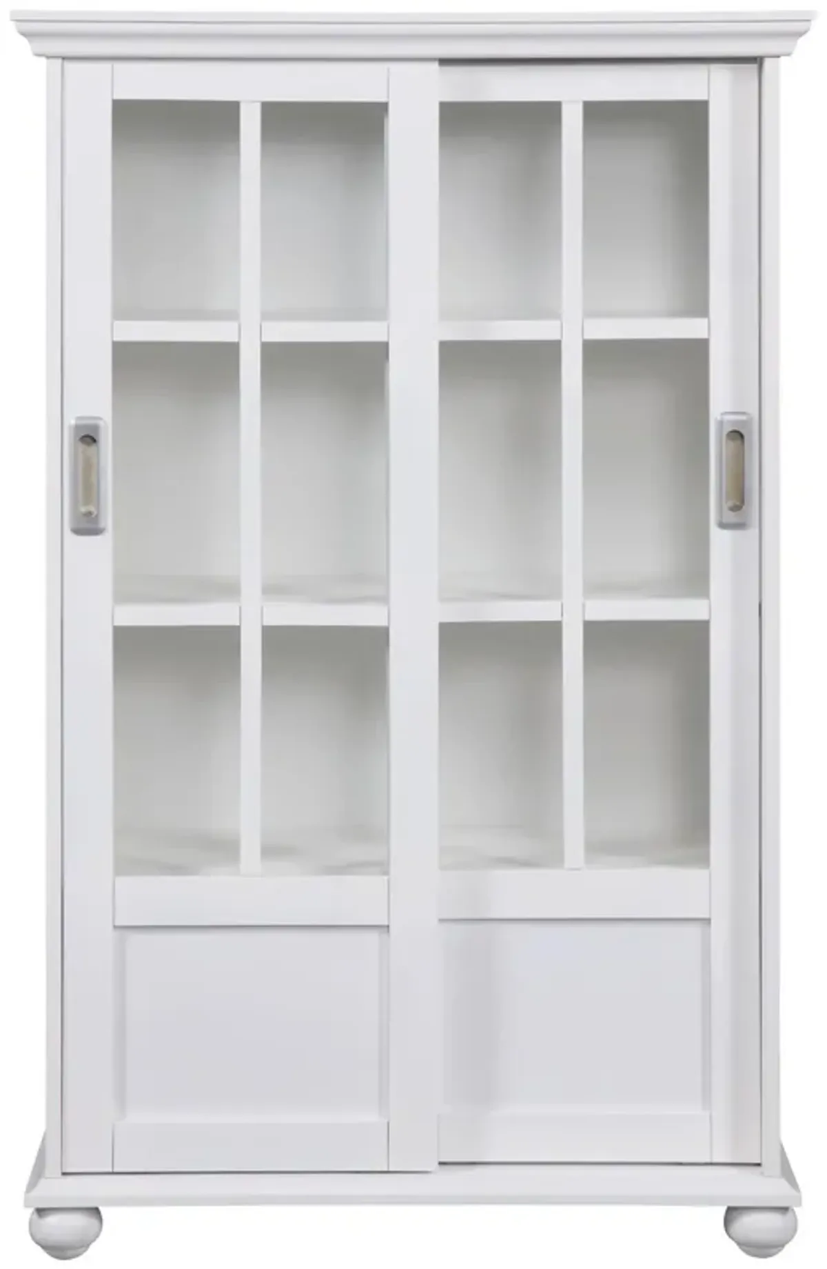 Aaron Lane Tall Bookcase with 2 Sliding Glass Doors