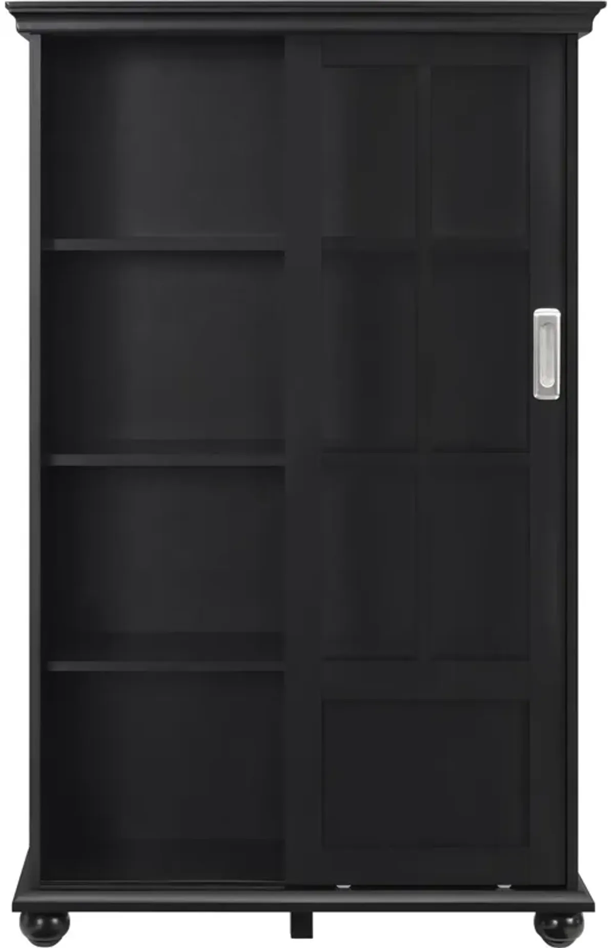 Aaron Lane Tall Bookcase with 2 Sliding Glass Doors