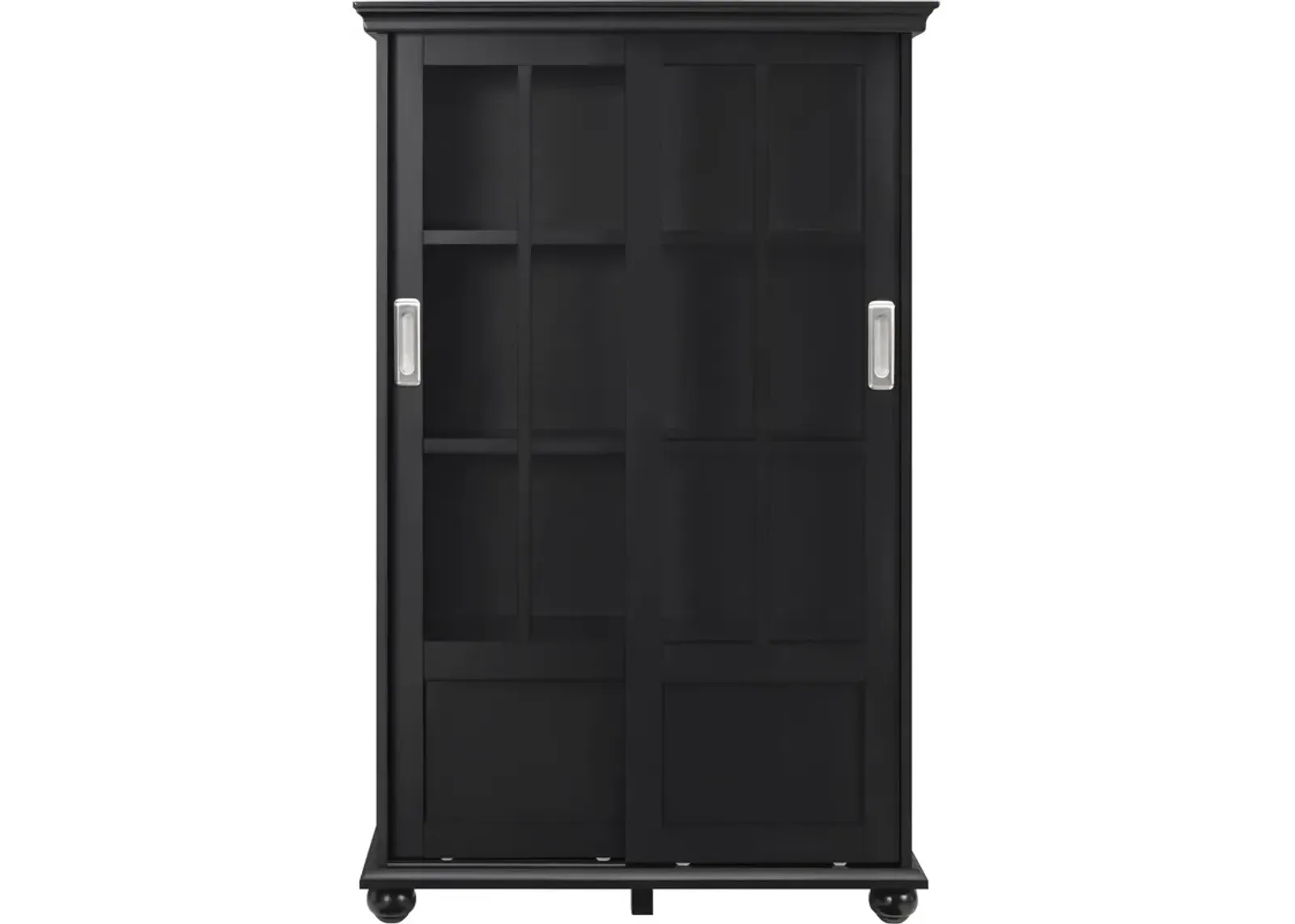 Aaron Lane Tall Bookcase with 2 Sliding Glass Doors