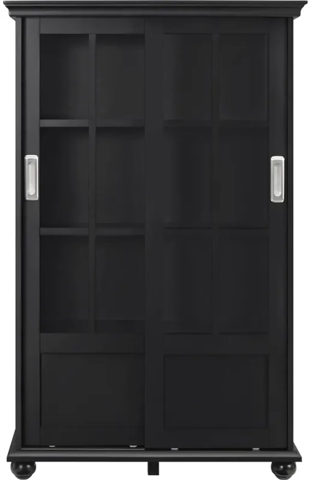 Aaron Lane Tall Bookcase with 2 Sliding Glass Doors