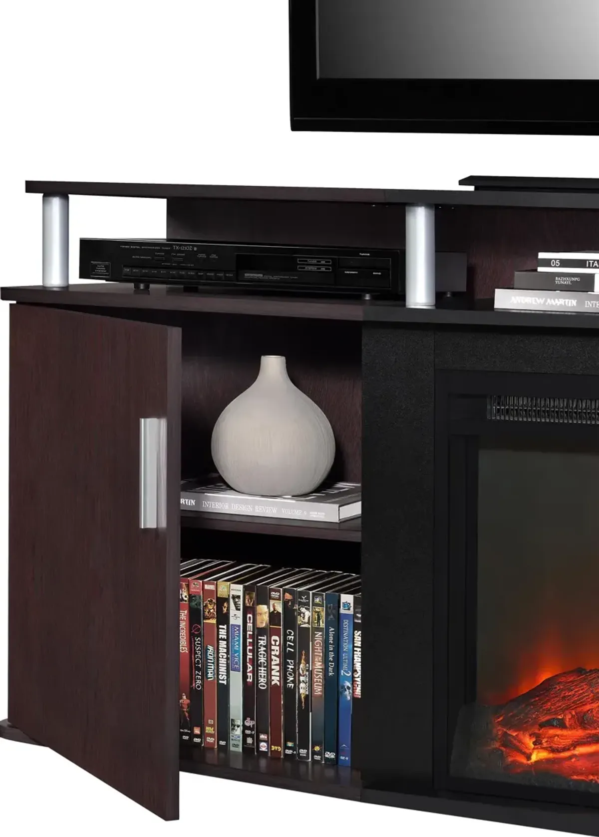 Carson Electric Fireplace TV Console for TVs up to 70"