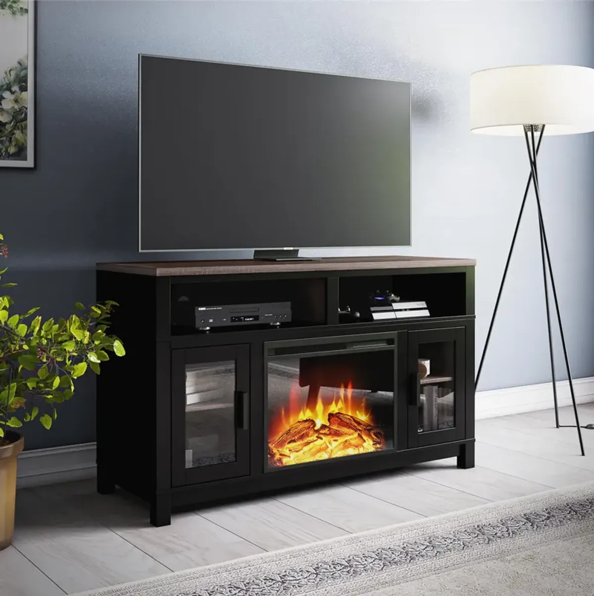 Carver Electric Fireplace TV Stand for TVs up to 60"