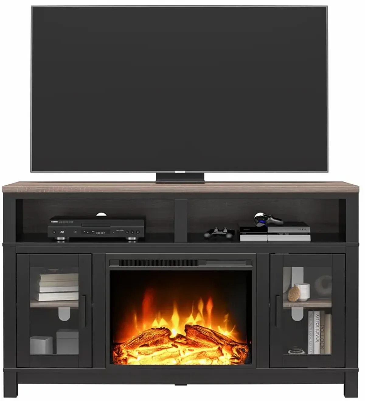 Carver Electric Fireplace TV Stand for TVs up to 60"