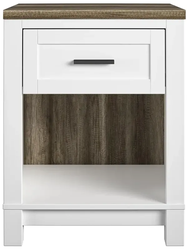 Chapel Hill 1 Drawer Nightstand with 1 Open Compartment