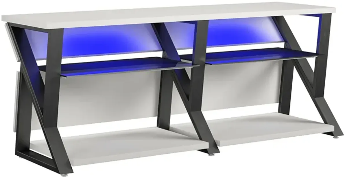 Genesis Gaming TV Stand for TVs up to 70 Inch with LED Lights