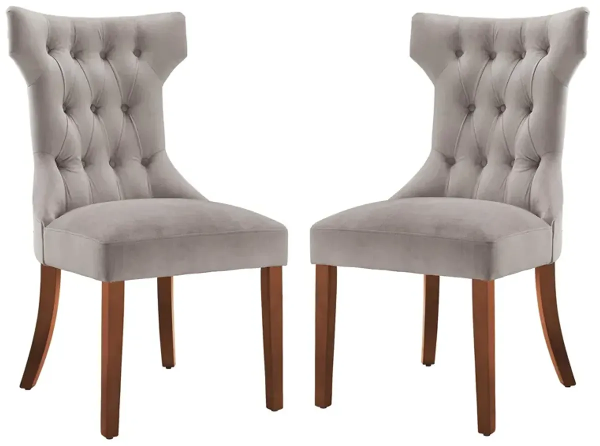 Clairborne Tufted Hourglass Dining Chair, Set of 2