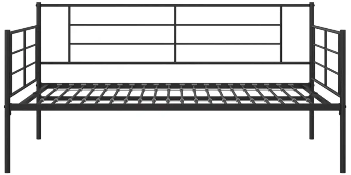 Praxis Metal Daybed with Steel Frame and Slats