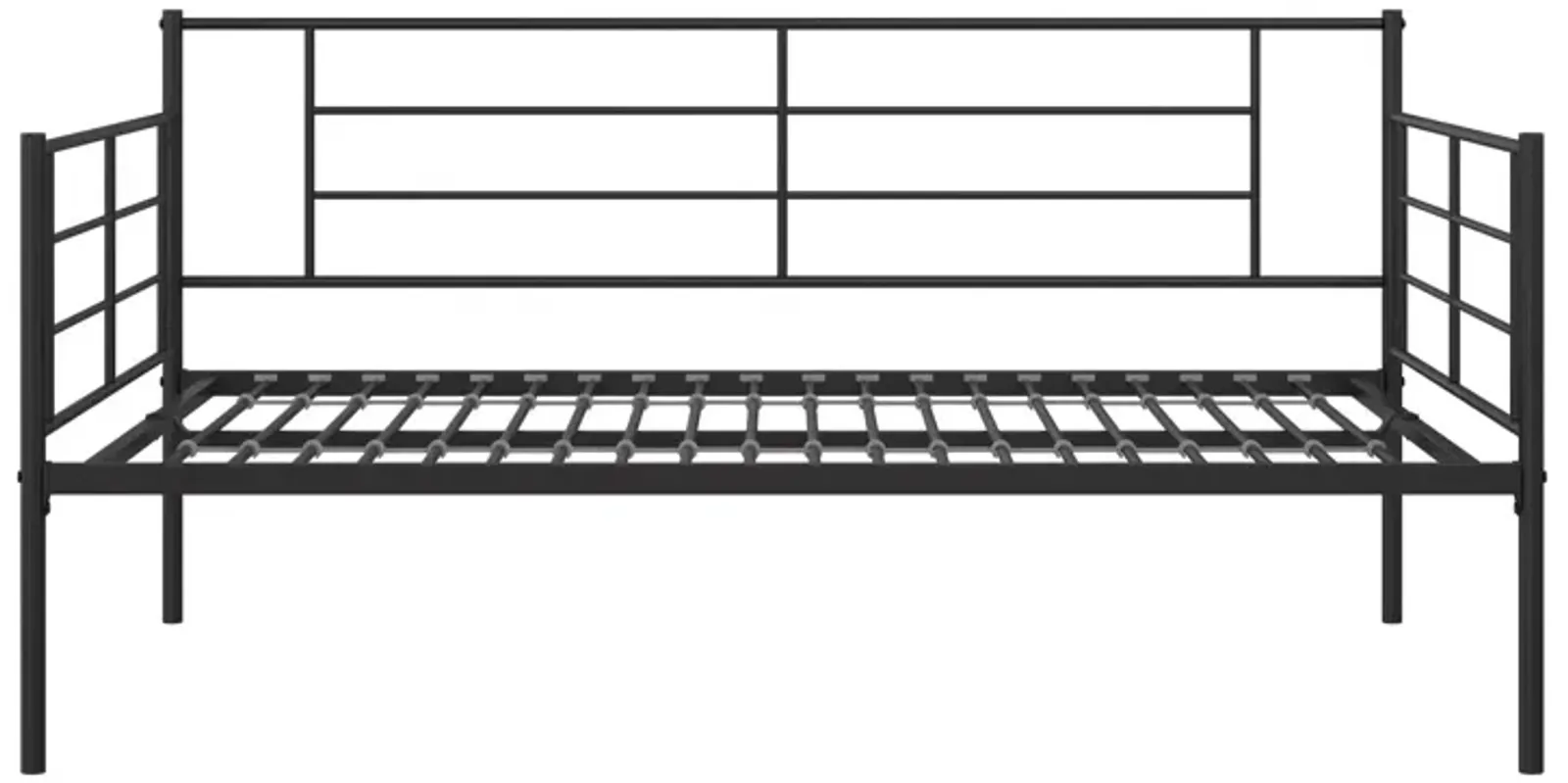 Praxis Metal Daybed with Steel Frame and Slats