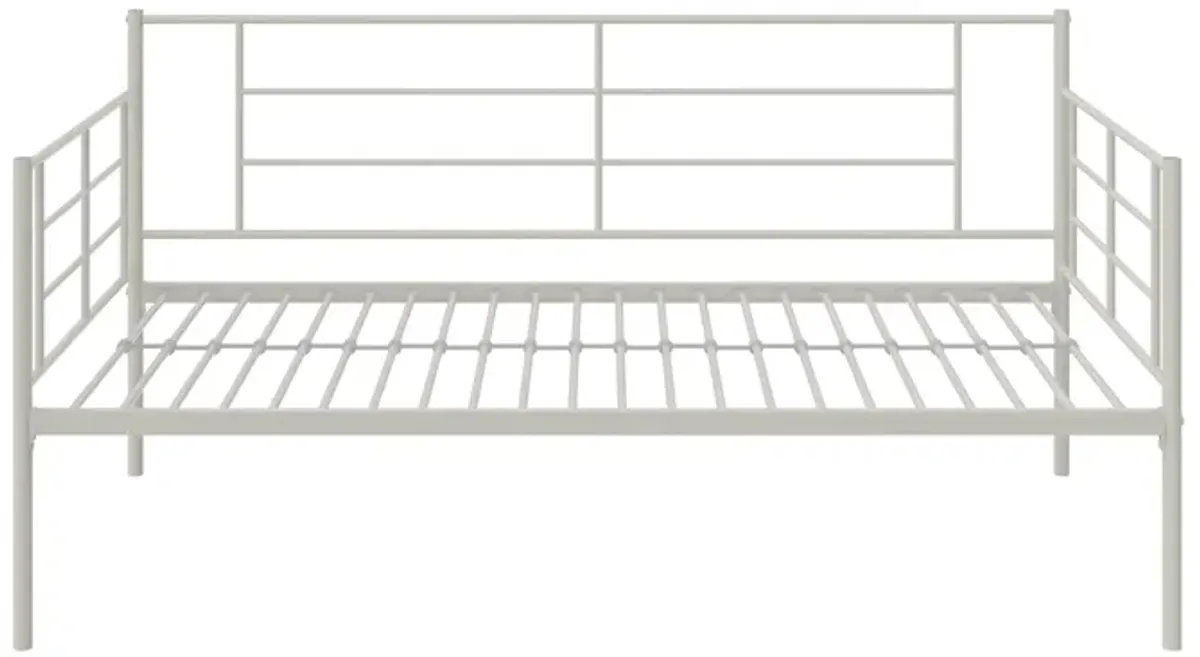 Praxis Metal Daybed with Steel Frame and Slats