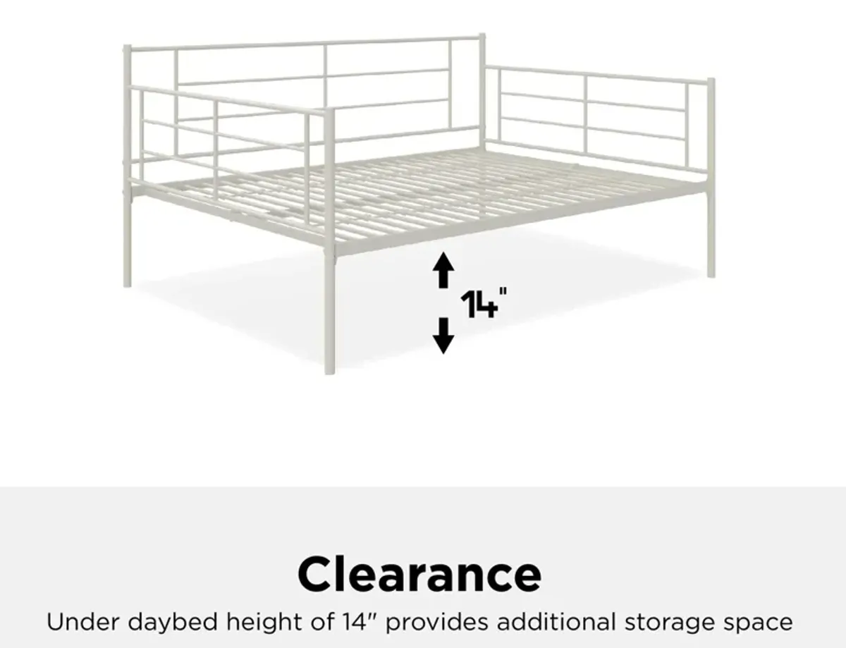 Praxis Metal Daybed with Steel Frame and Slats