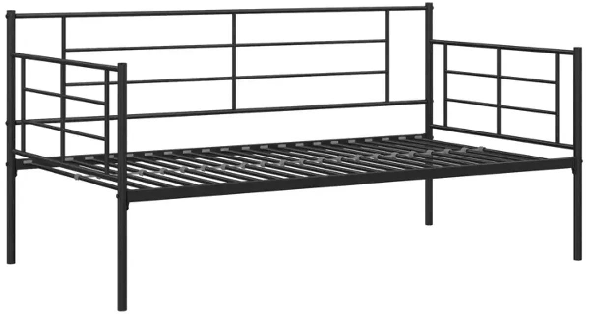 Praxis Metal Daybed with Steel Frame and Slats