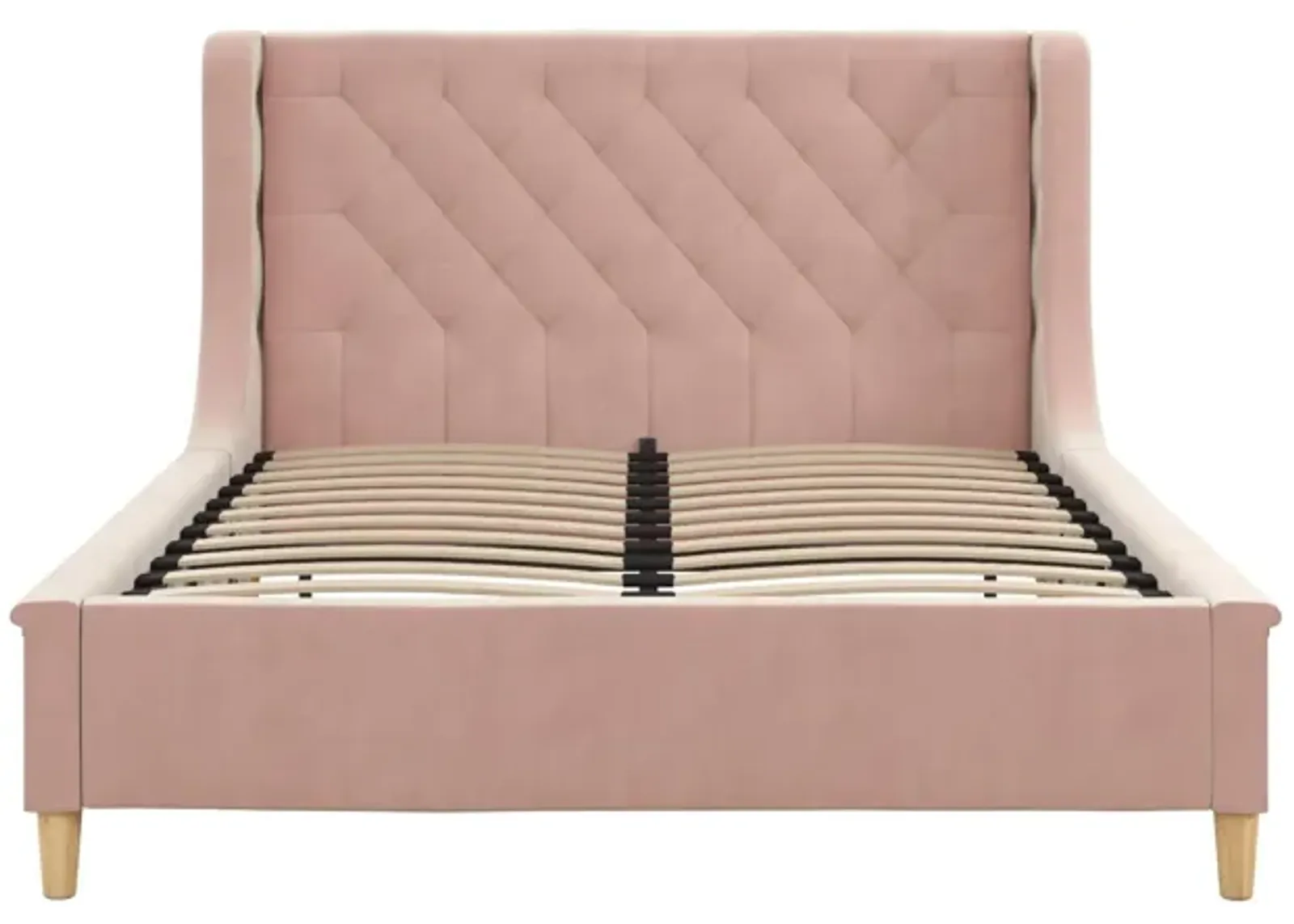 Monarch Hill Ambrosia Upholstered Bed with Diamond Tufted Headboard