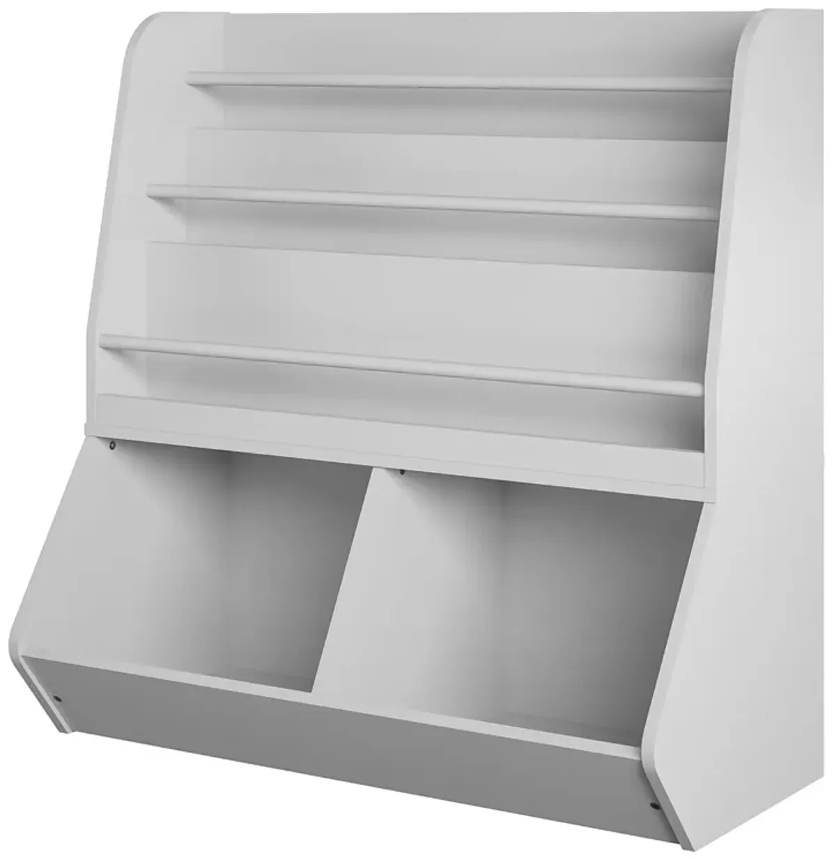 Jocelyn Kids Book and Toy Storage with 3 Shelves and 2 Open Compartments