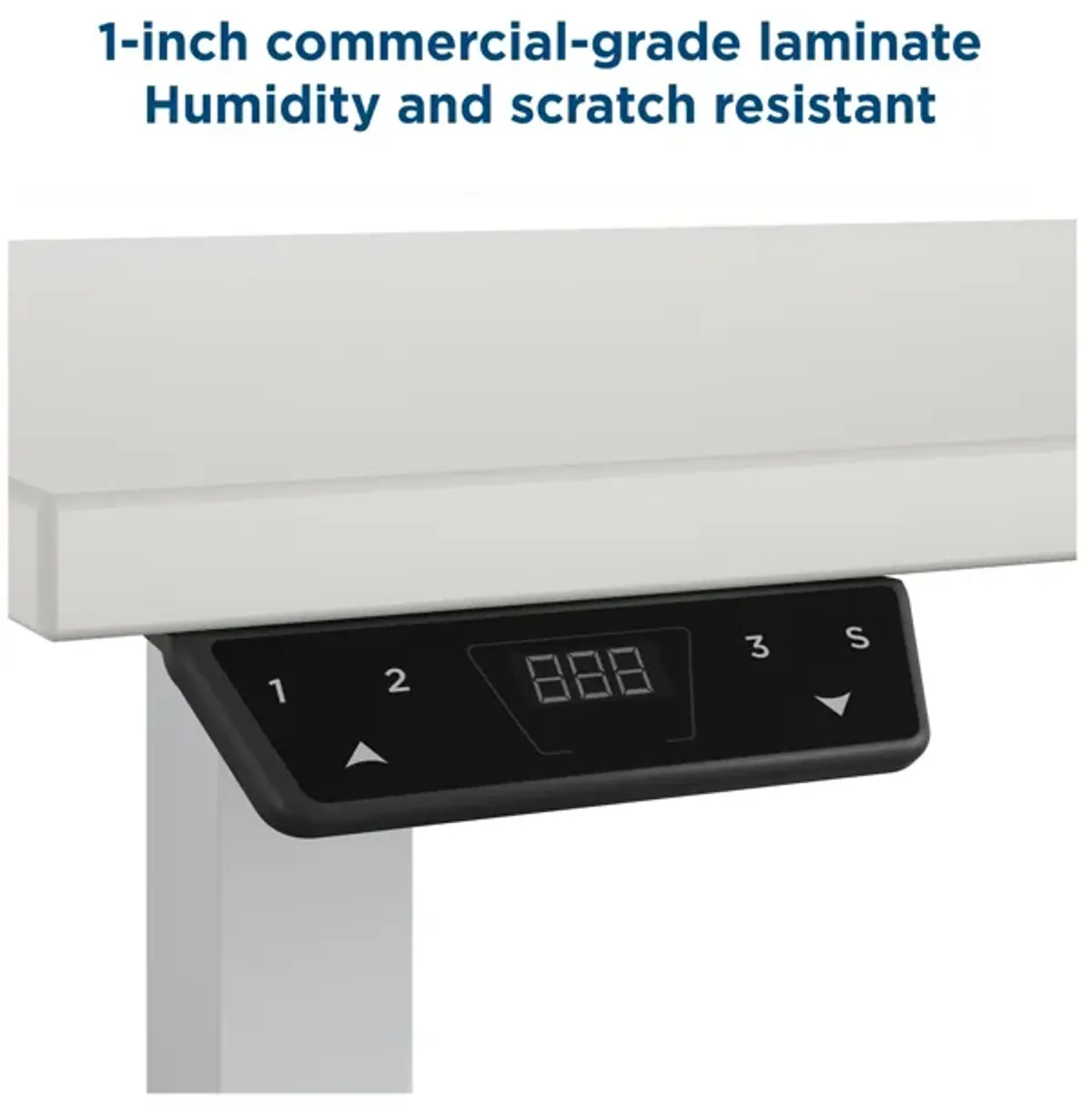 Sit and Stand 48 Inch Adjustable Height Pro-Desk with LED Control Panel