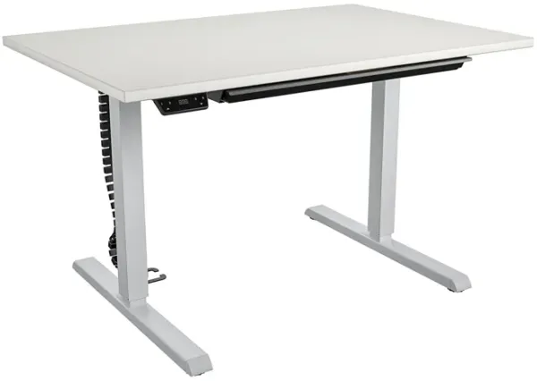 Professional Sit and Stand Adjustable Height Pro-Desk with Pull-Out Drawer