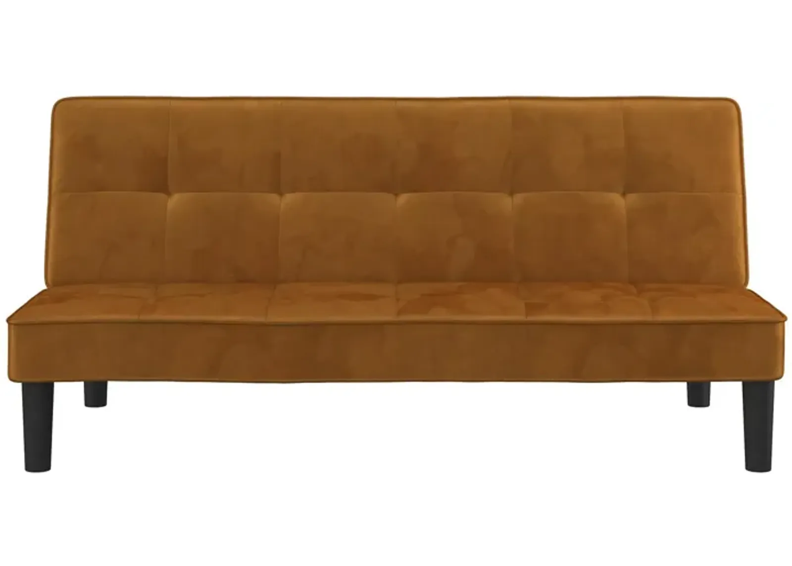 Tyler Velvet Tufted Upholstered Futon with Wooden Frame